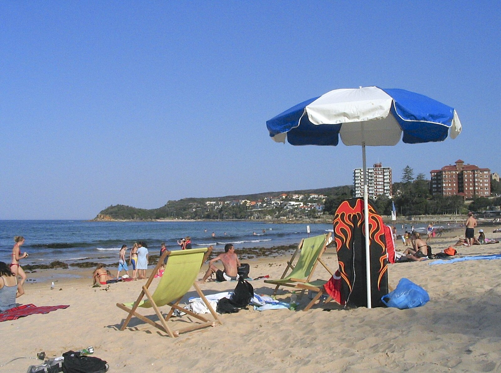 On the beach from Sydney, New South Wales, Australia - 10th October 2004
