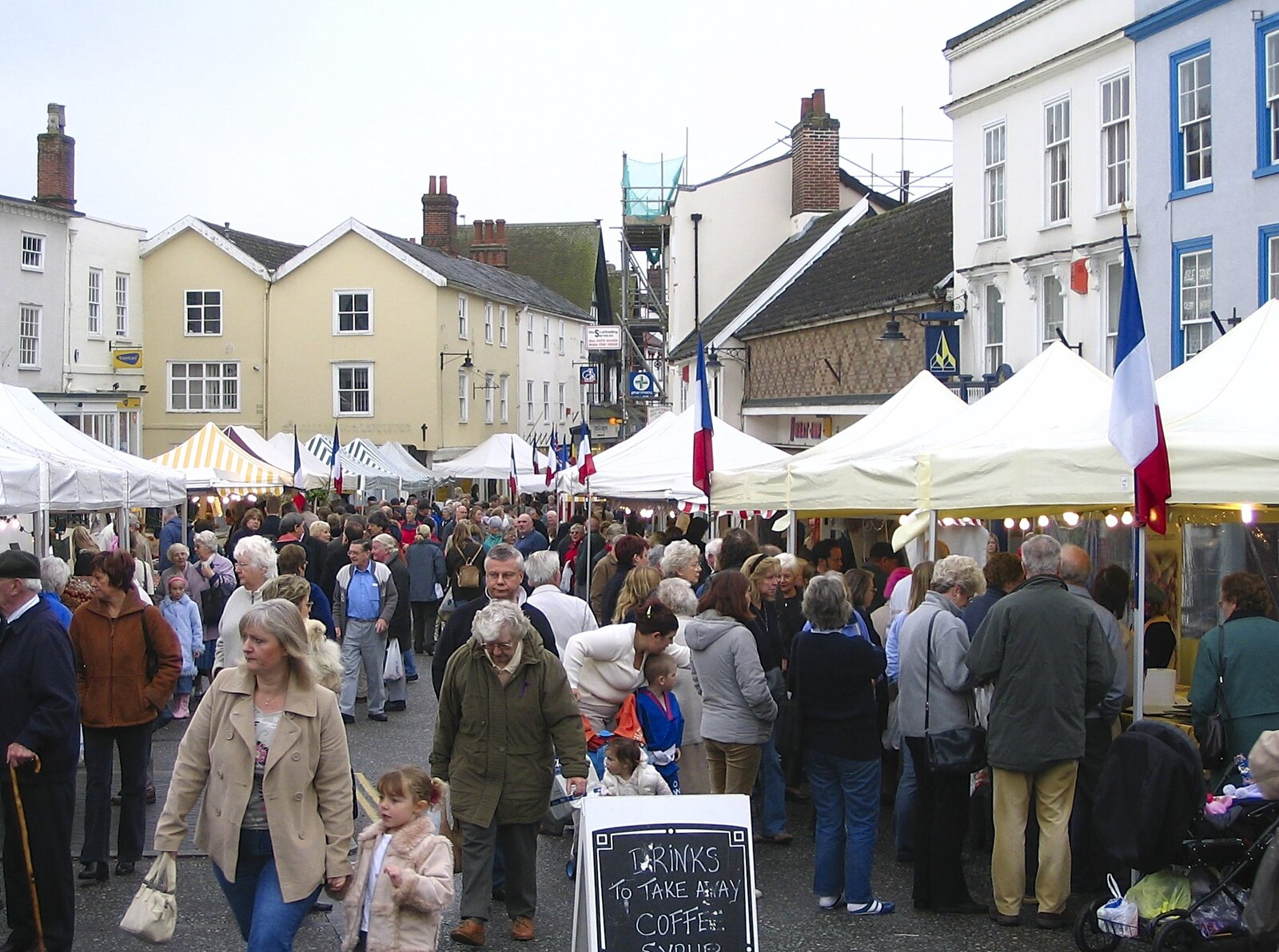 The French market has taken over from A French Market, Blues and Curry, Diss, Scole and Brome - 17th October 2004