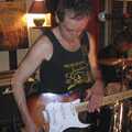 The guitarist has a technical issue, A French Market, Blues and Curry, Diss, Scole and Brome - 17th October 2004
