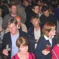 The crowd sways heads to the music, The Norfolk and Norwich Beer Festival, St. Andrew's Hall, Norwich - 27th October 2004