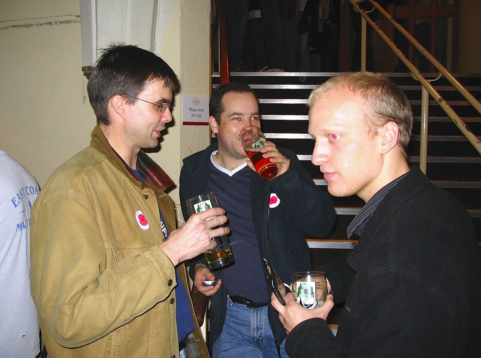 Dan and Russell from The Norfolk and Norwich Beer Festival, St. Andrew's Hall, Norwich - 27th October 2004