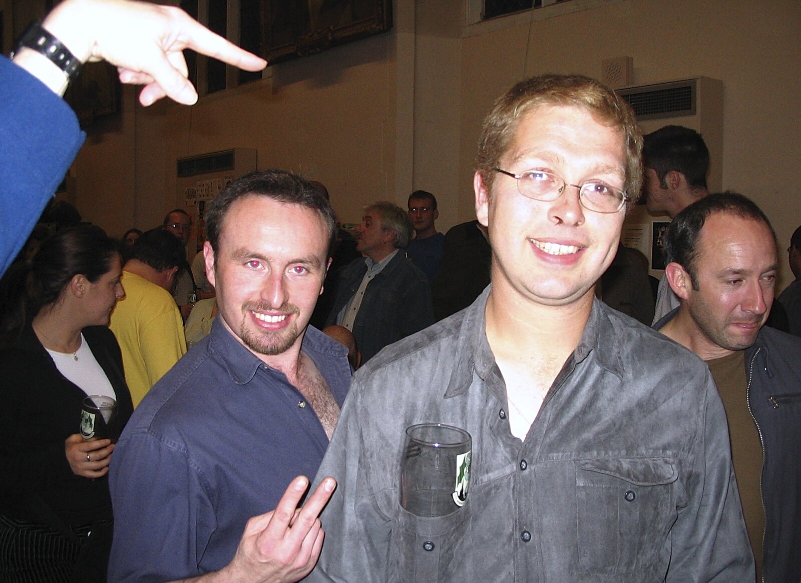 Dave and Marc from The Norfolk and Norwich Beer Festival, St. Andrew's Hall, Norwich - 27th October 2004