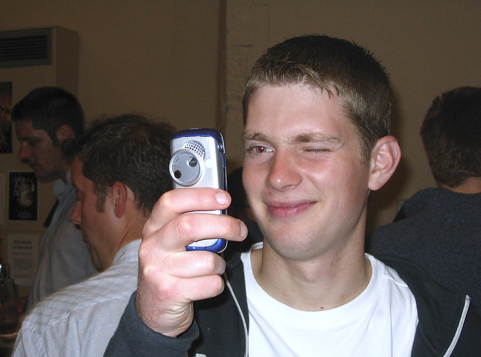 The Boy Phil takes a photo from The Norfolk and Norwich Beer Festival, St. Andrew's Hall, Norwich - 27th October 2004