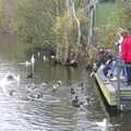 More duck feeding, Feeding the Ducks, a Diss and Norwich Miscellany - 7th November 2004