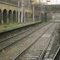 The gloomy rail tracks leading to Liverpool Street, London in the Rain - 18th November 2004