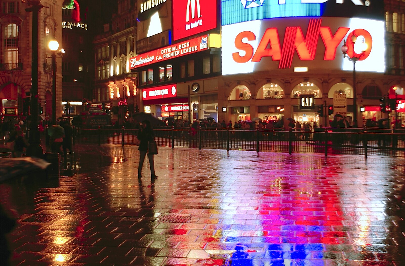 Picadilly Circus from London in the Rain - 18th November 2004