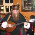 Some dude with a crown on plays the mandolin, The Hoxne Swan Beer Festival, Hoxne, Suffolk - 20th November 2004