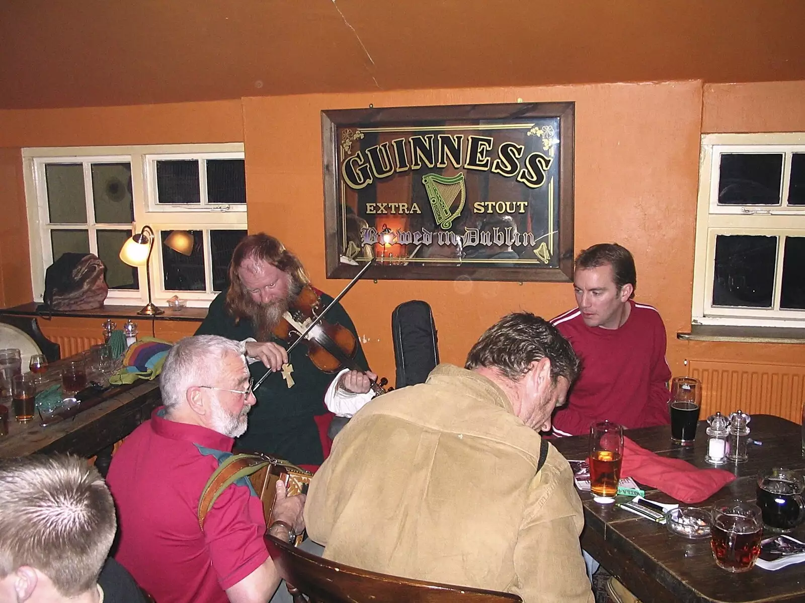 The musical corner in the Swan, from The Hoxne Swan Beer Festival, Hoxne, Suffolk - 20th November 2004