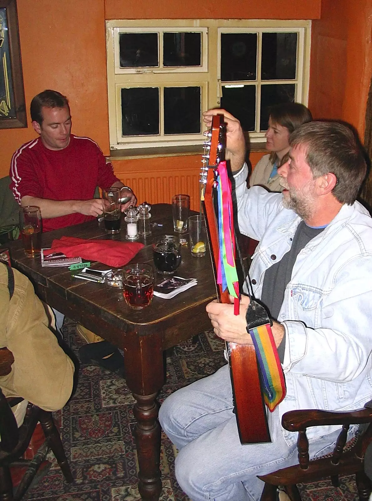 Another instrument appears, from The Hoxne Swan Beer Festival, Hoxne, Suffolk - 20th November 2004