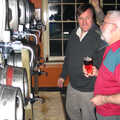 Someone does rabbit ears on the landlord, The Hoxne Swan Beer Festival, Hoxne, Suffolk - 20th November 2004