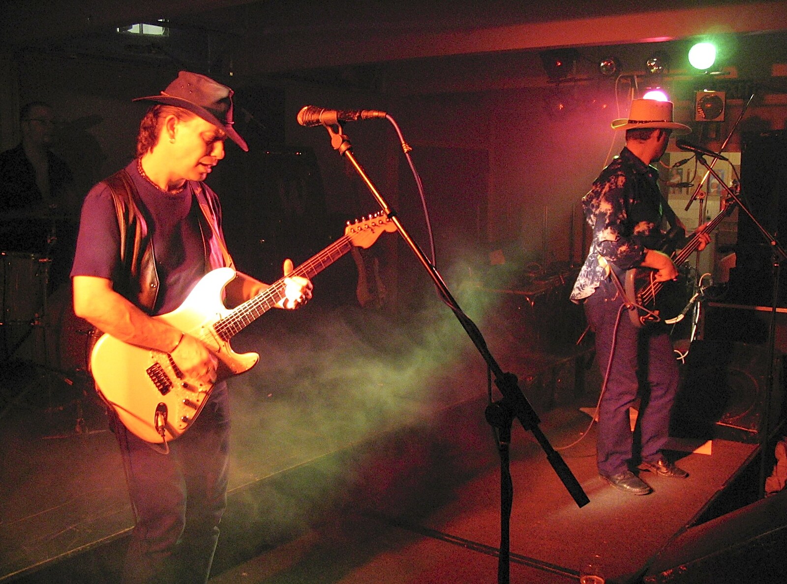 A bit of dry-ice smoke for extra effect from A CISU Blues Festival at the SCC Social Club, Ipswich, Suffolk - 27th November 2004