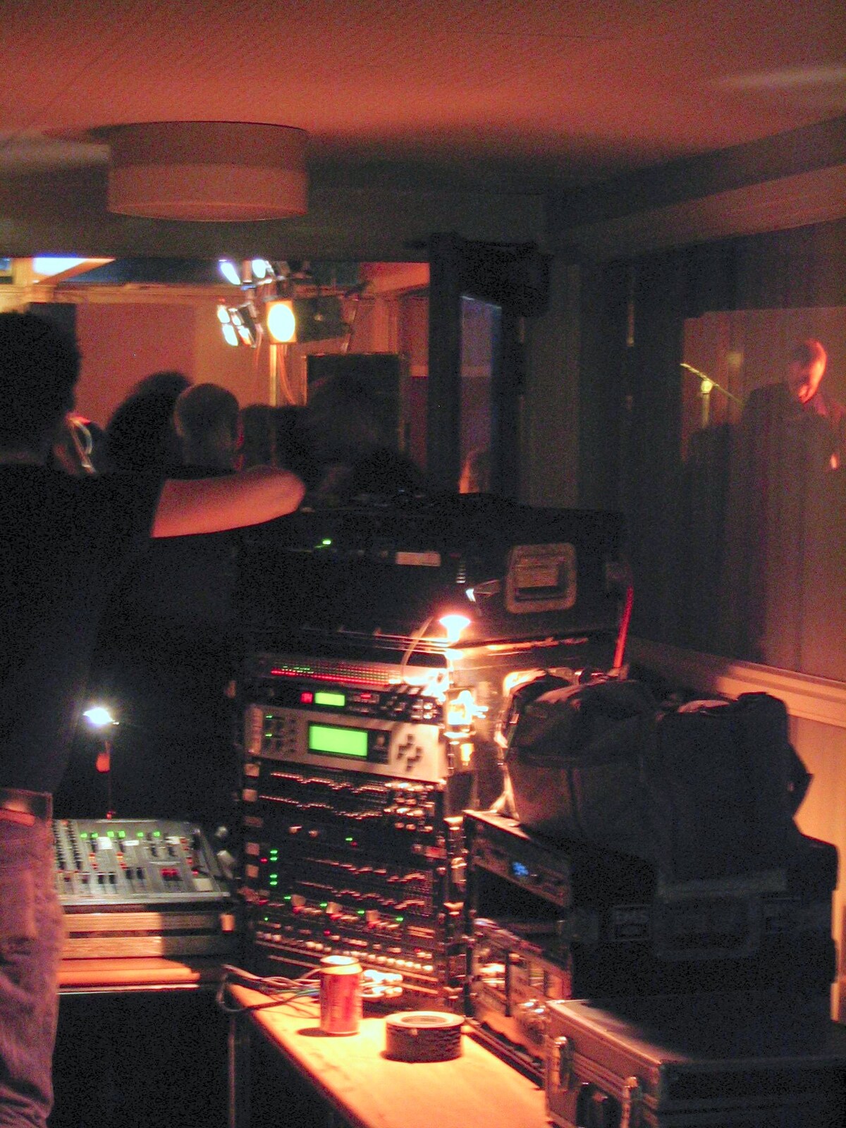 The view from the mixing desk from A CISU Blues Festival at the SCC Social Club, Ipswich, Suffolk - 27th November 2004