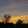 A sunset over the side field, Christmas Lights and St. Mary's Church, Diss, Norfolk - 29th November 2004