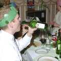 Bill has a swig, The BSCC Annual Dinner, The Brome Swan, Suffolk - 4th December 2004