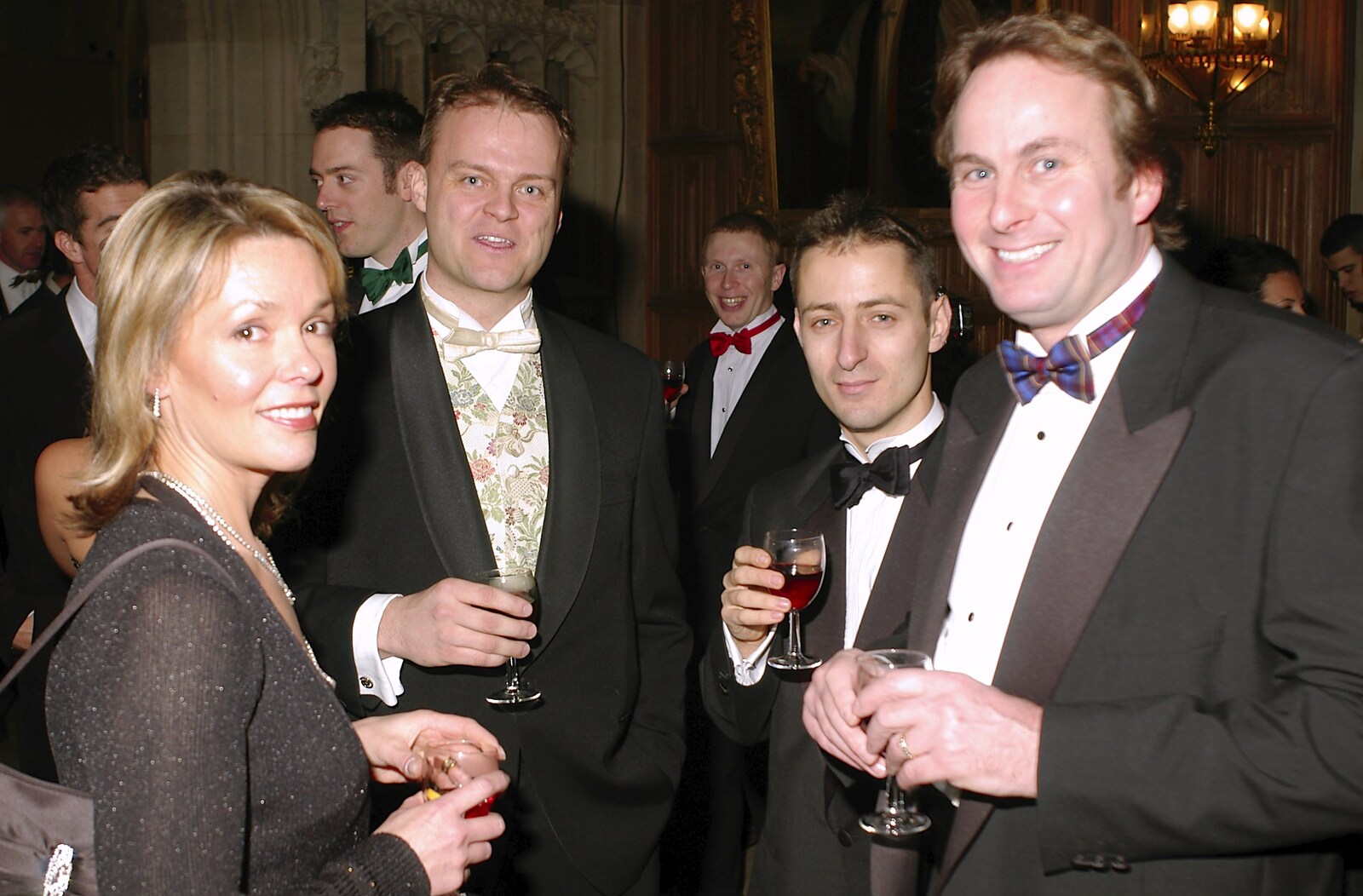 Nick, Ben and Peter Knowles from Qualcomm Cambridge's Christmas Do, King's College, Cambridge - 22nd December 2004