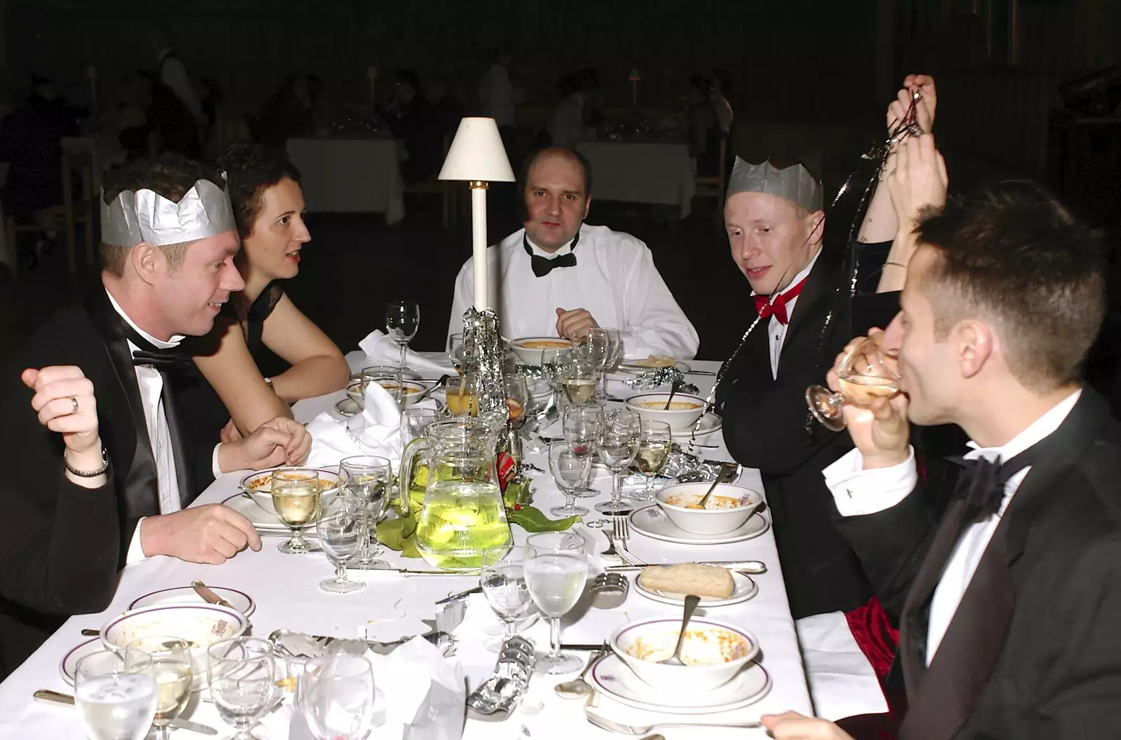 Nosher's table, possibly, from Qualcomm Cambridge's Christmas Do, King's College, Cambridge - 22nd December 2004