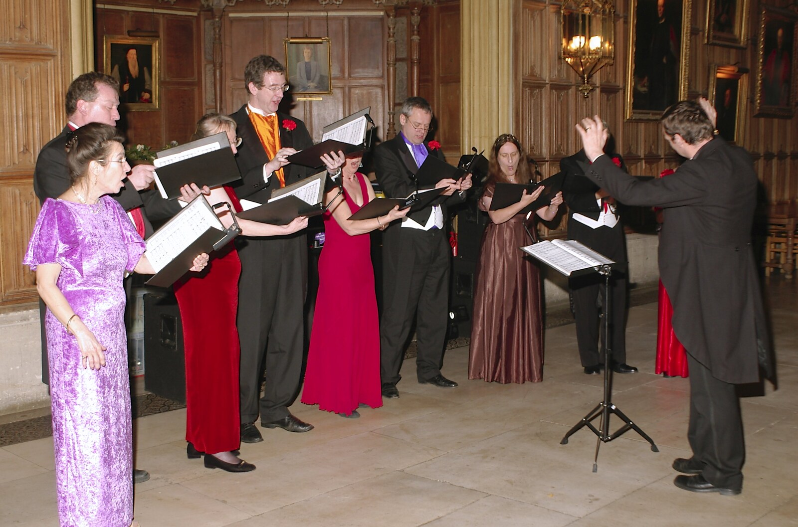 The Cambridge Voices are back from Qualcomm Cambridge's Christmas Do, King's College, Cambridge - 22nd December 2004