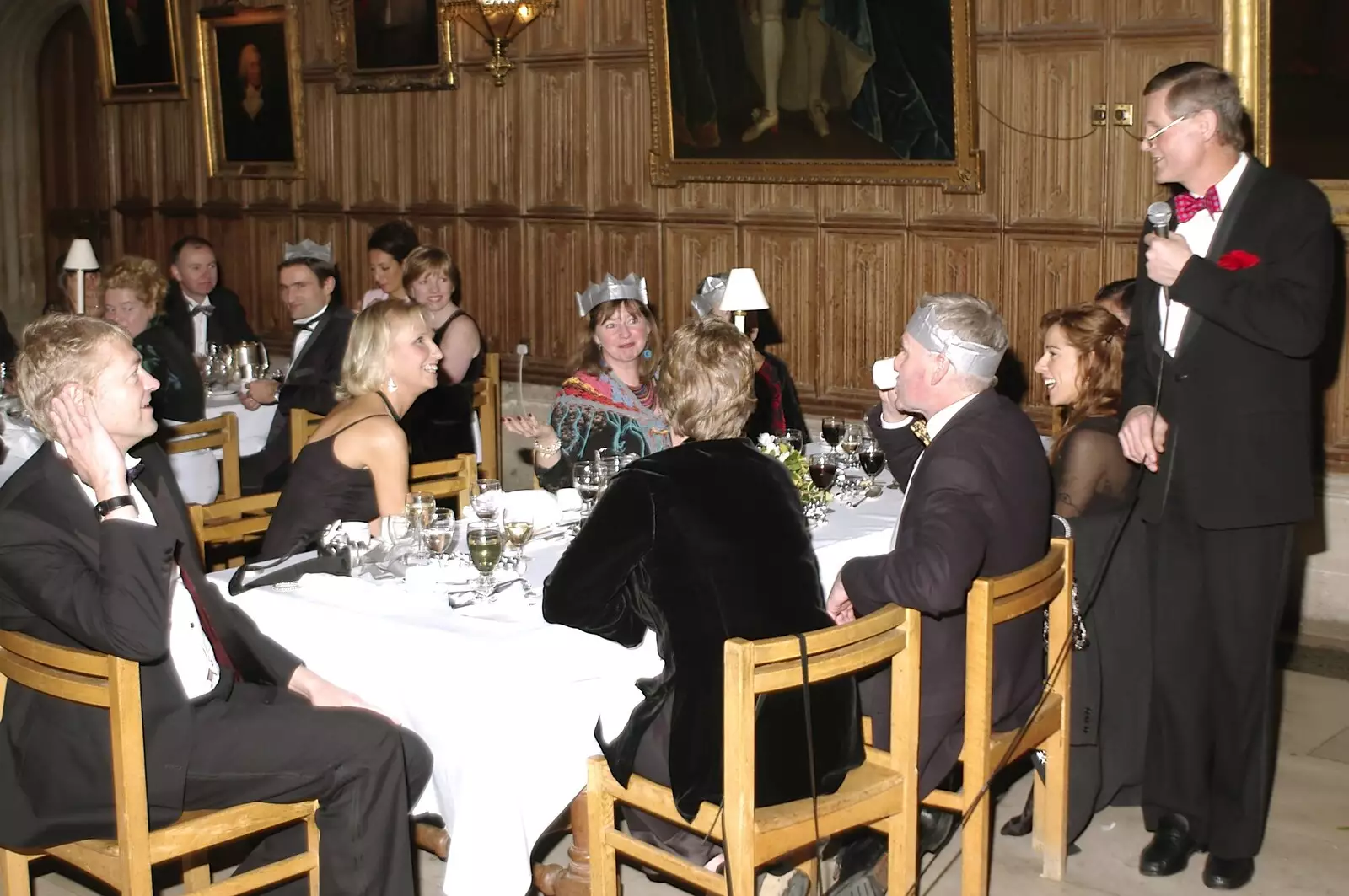 Tim's speech continues, from Qualcomm Cambridge's Christmas Do, King's College, Cambridge - 22nd December 2004