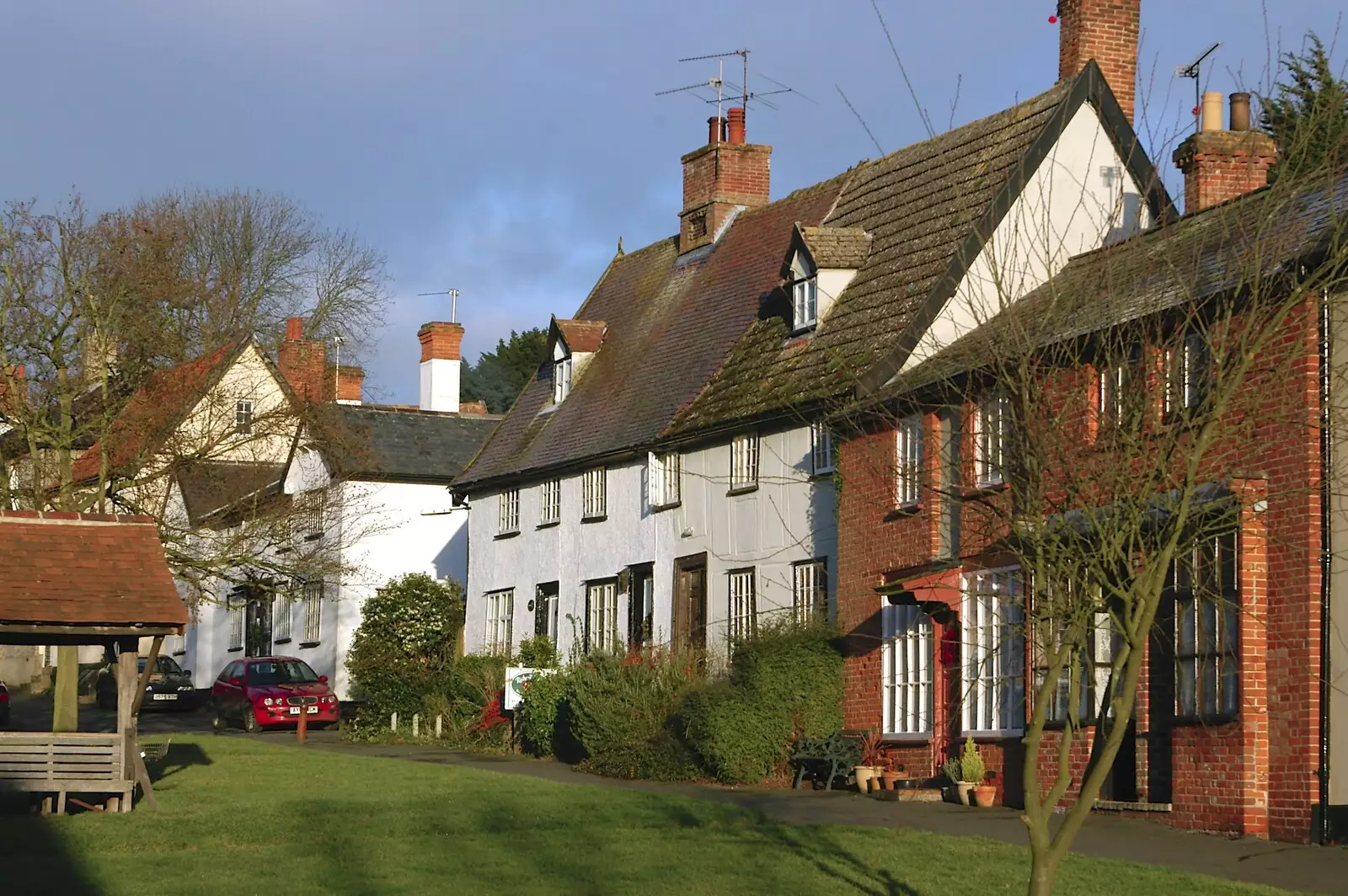 The village of Hoxne, from Boxing Day Rambles, Hoxne and Oakley, Suffolk - 26th December 2004