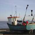 A fishing boat on the beach, A Day with Sis, Matt and the Old Man, Saxmundham, Suffolk - 28th December 2004