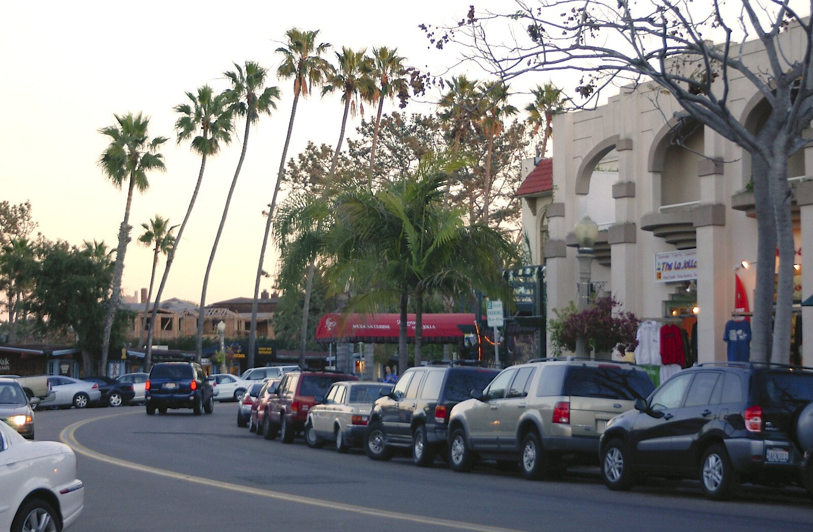 A Trip to San Diego, California, USA - 11th January 2005: A street in La Jolla