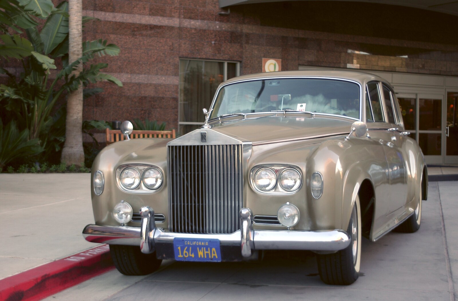 A Trip to San Diego, California, USA - 11th January 2005: There's a fancy Rolls-Royce outside the hotel