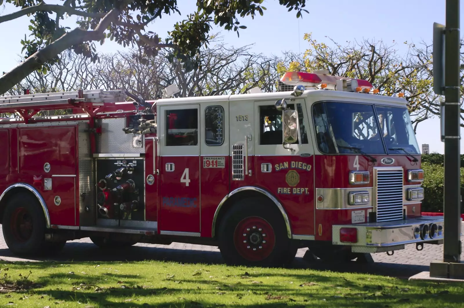 A San Diego fire department truck, from A Trip to San Diego, California, USA - 11th January 2005