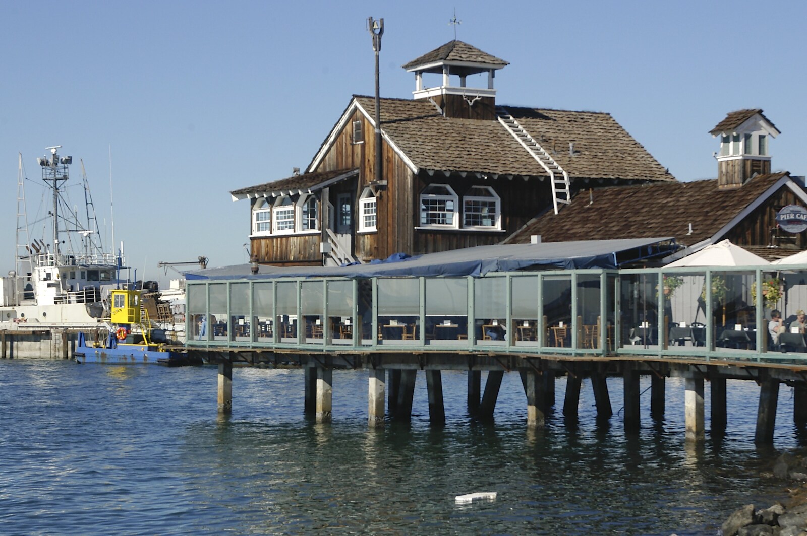 The quaint, but perhaps obviously-named Pier café from A Trip to San Diego, California, USA - 11th January 2005