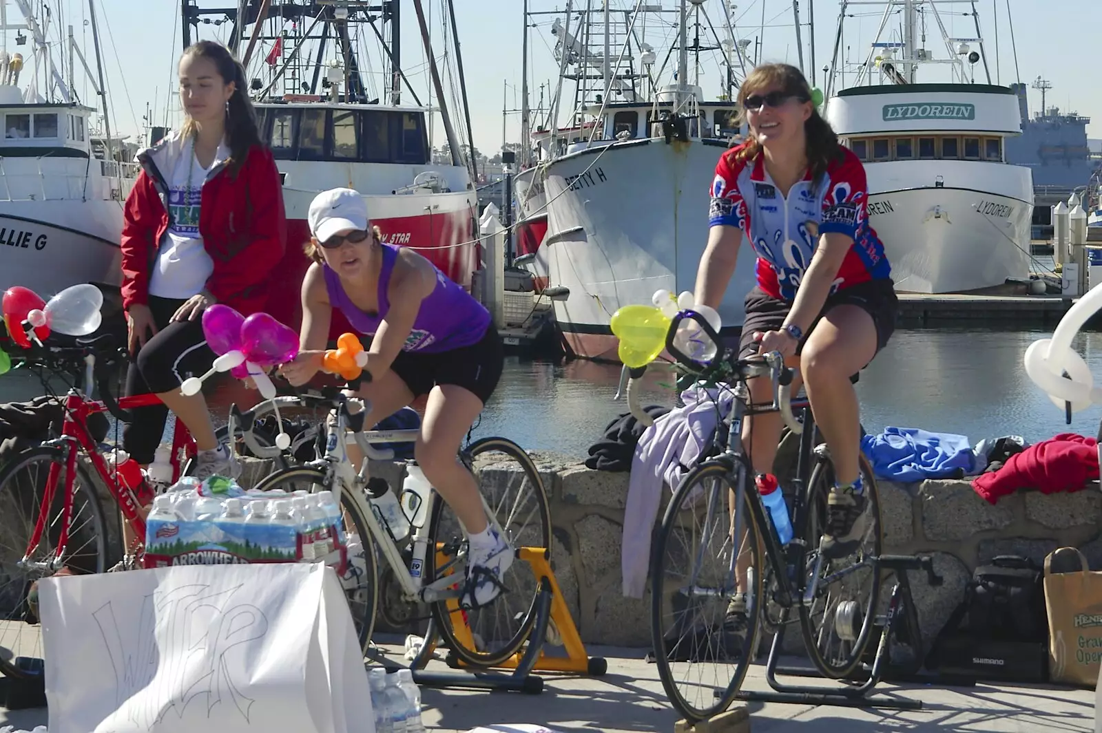 Some cyclists raise money for leukaemia research, from A Trip to San Diego, California, USA - 11th January 2005