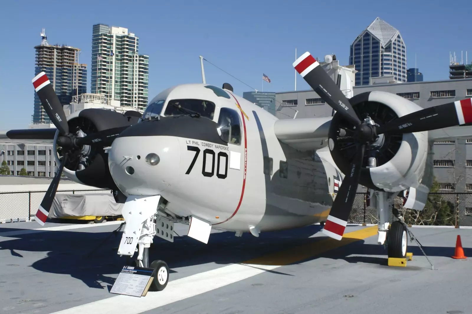 A C-1 'Trader' aircraft, number 700, from A Trip to San Diego, California, USA - 11th January 2005