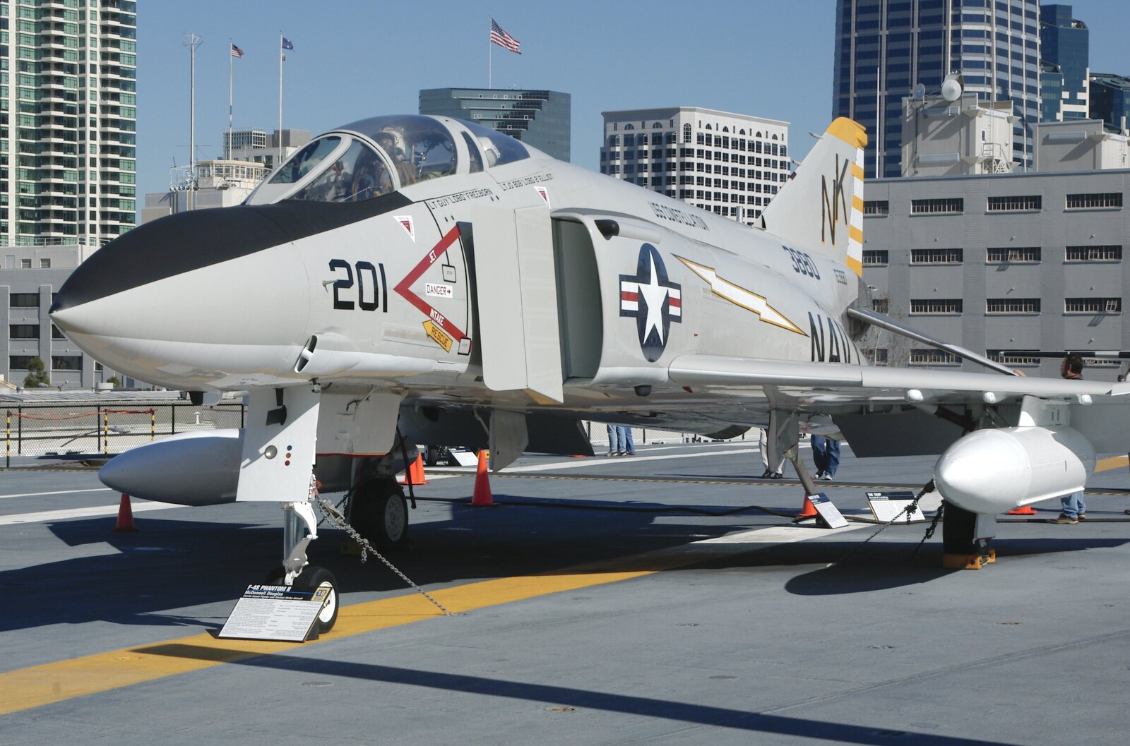 A Trip to San Diego, California, USA - 11th January 2005: An F-4S Phantom II