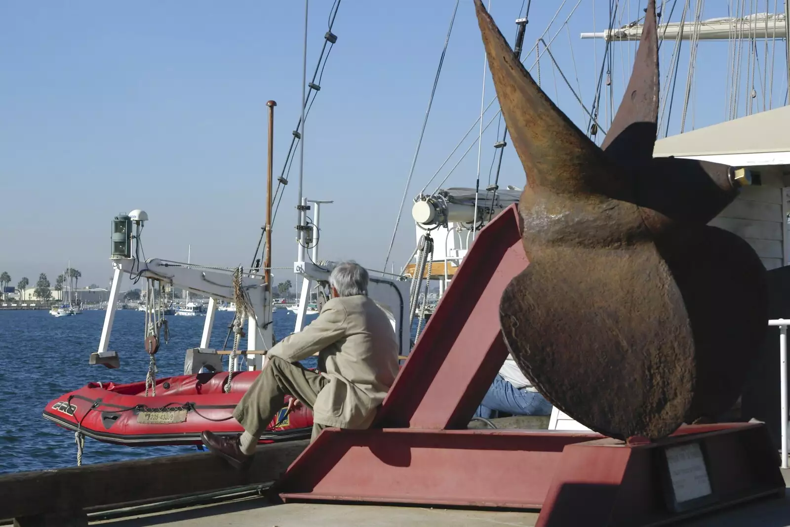 A giant ship's screw, from A Trip to San Diego, California, USA - 11th January 2005