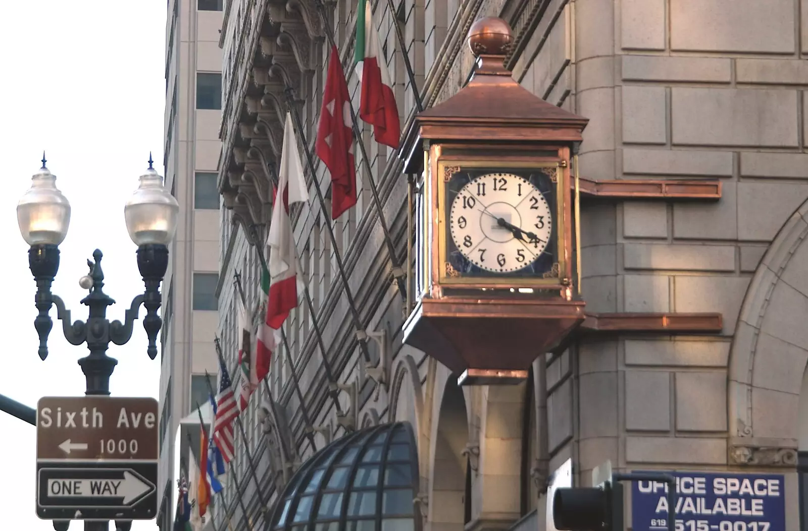 A clock on the wall, from A Trip to San Diego, California, USA - 11th January 2005