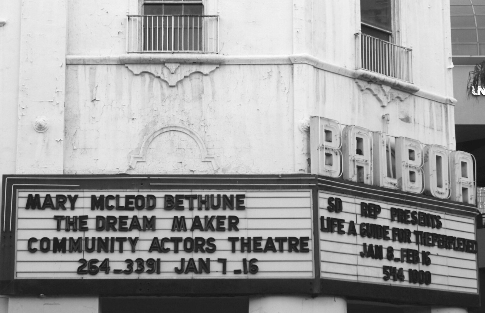 A Trip to San Diego, California, USA - 11th January 2005: The old Balboa cinema