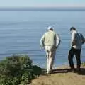 Rusty and John look over the cliff, A Trip to San Diego, California, USA - 11th January 2005