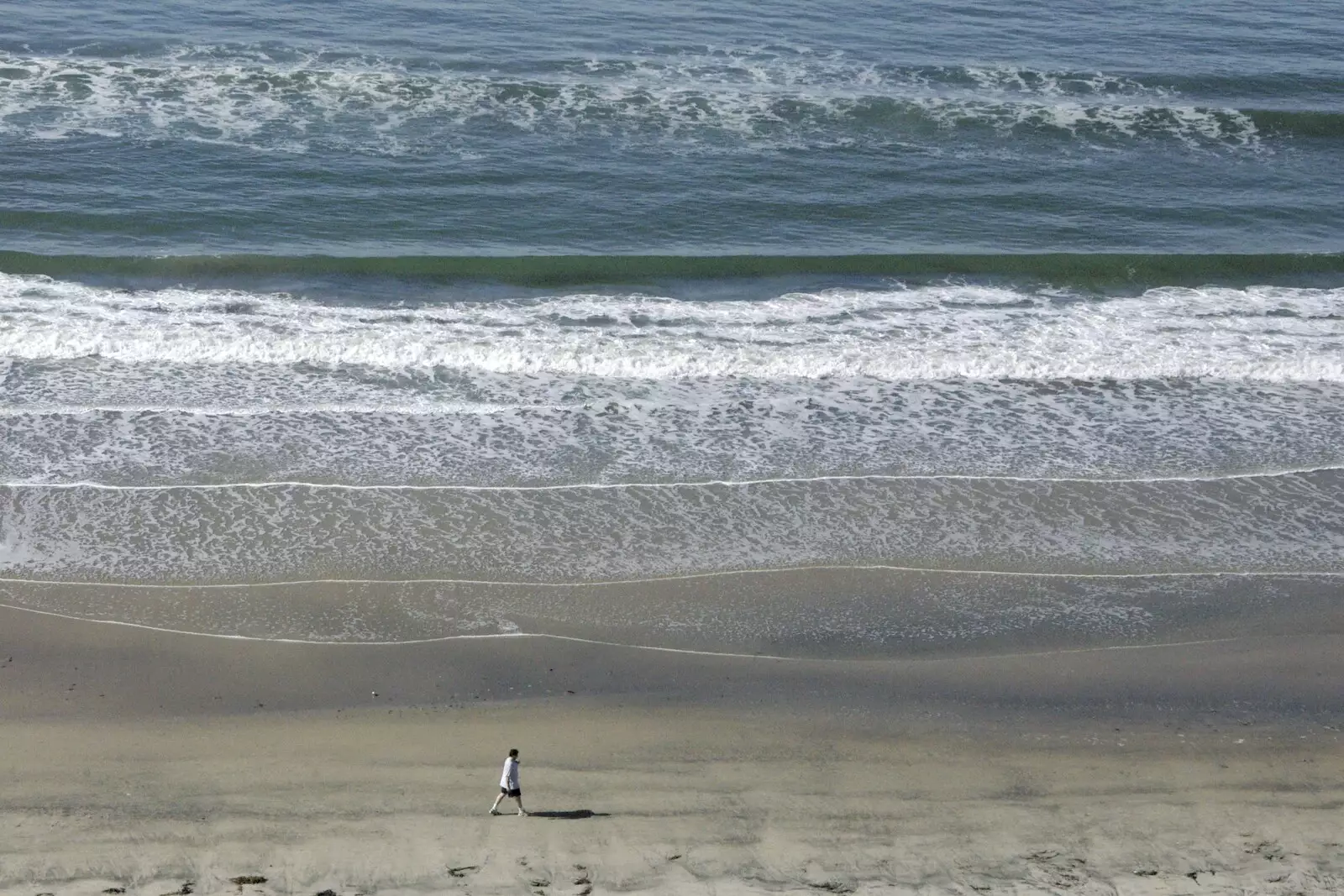 A lone walker on the beach, from A Trip to San Diego, California, USA - 11th January 2005