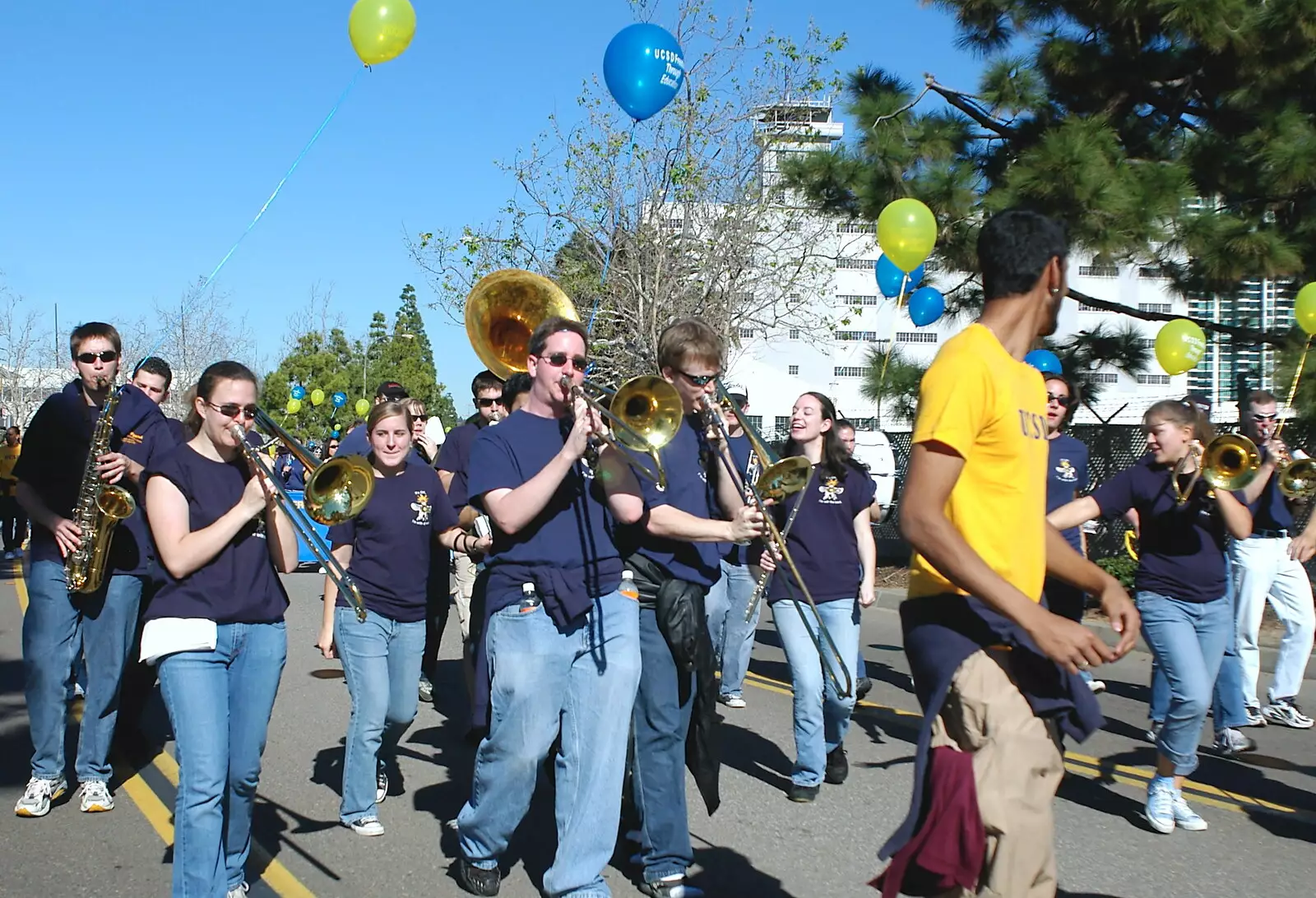 The UCSD Pep Band, from Martin Luther King Day and Gomez at the Belly Up, San Diego, California, US - 15th January 2005