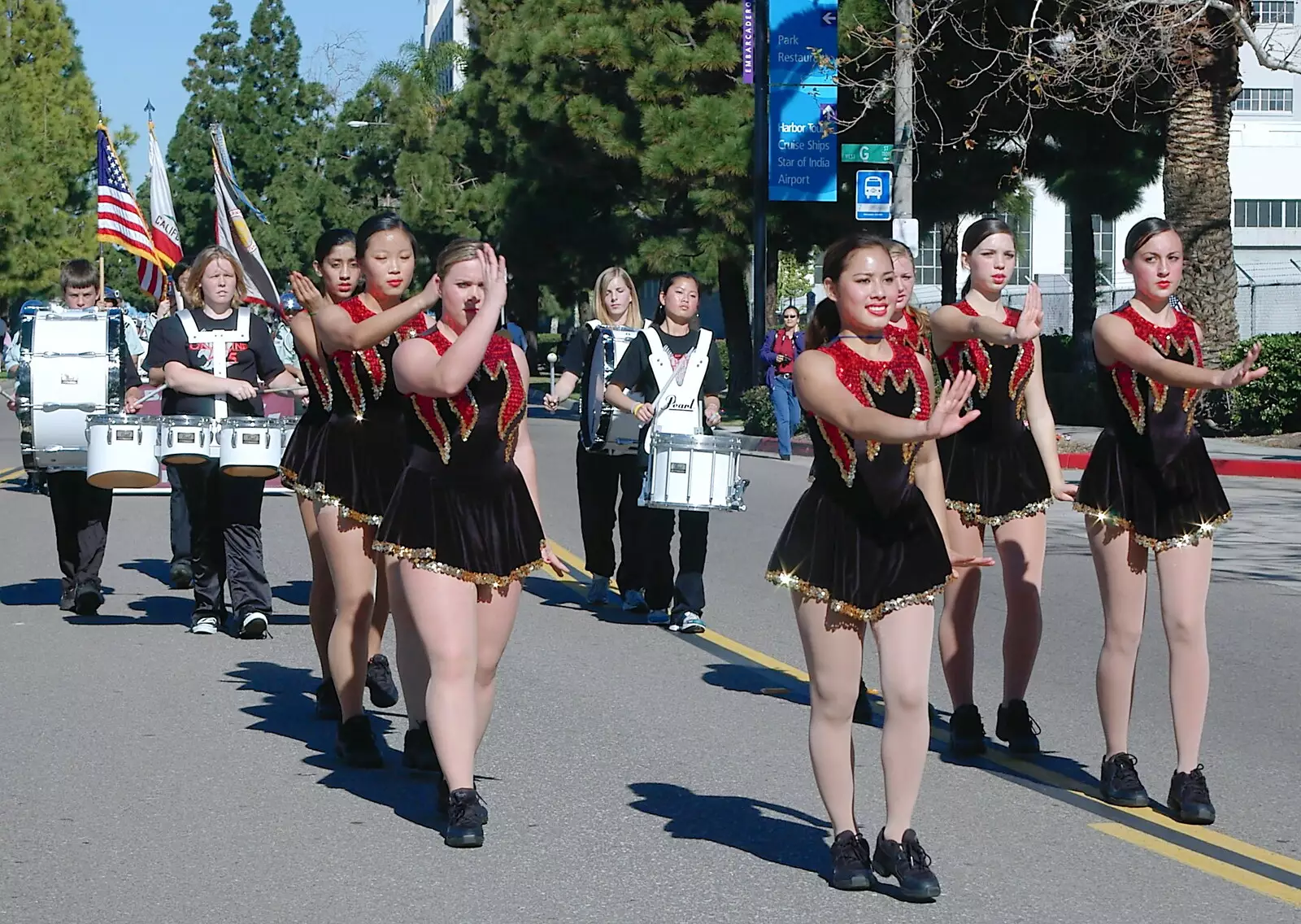 Some cheerleaders, from Martin Luther King Day and Gomez at the Belly Up, San Diego, California, US - 15th January 2005