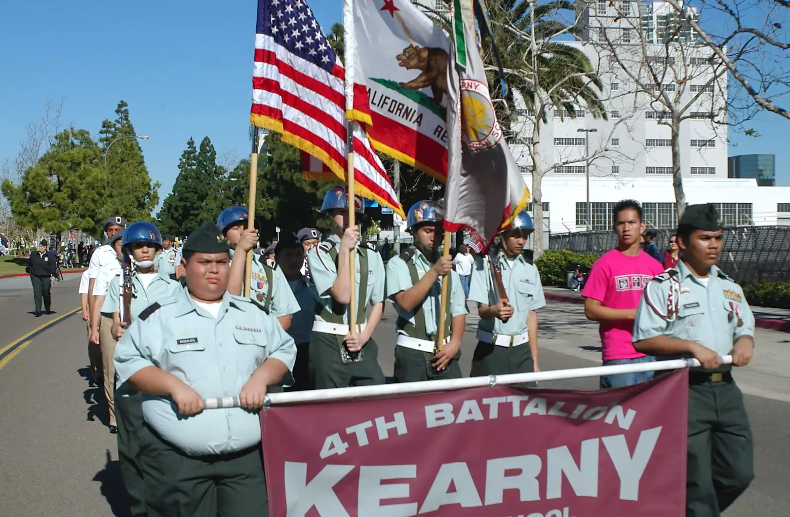 The 4th Battalion of Kearny High School, from Martin Luther King Day and Gomez at the Belly Up, San Diego, California, US - 15th January 2005