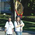 A giant oversized tennis raquet, Martin Luther King Day and Gomez at the Belly Up, San Diego, California, US - 15th January 2005