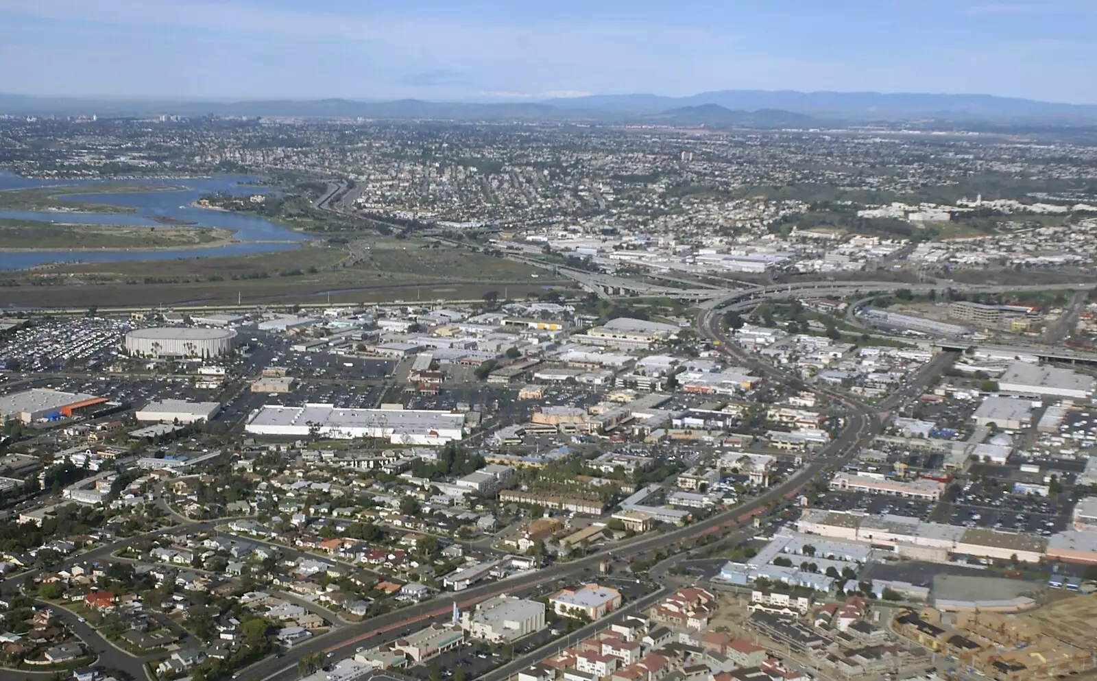 San Diego, as seen on take-off, from A Visit to Sprint, Overland Park, Kansas City, Missouri, US - 16th January 2005