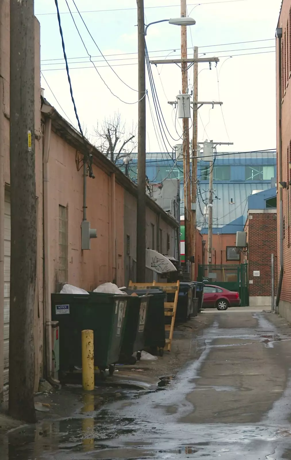 A back alley in Westport, from A Visit to Sprint, Overland Park, Kansas City, Missouri, US - 16th January 2005