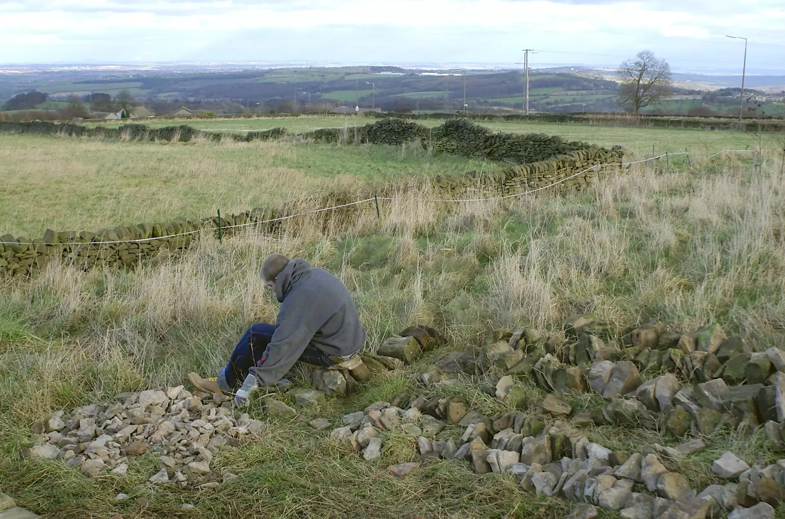 Another look at the pile of loose stones, from The Old Man's 70th Birthday, Pontefract, West Yorkshire - 29th January 2005