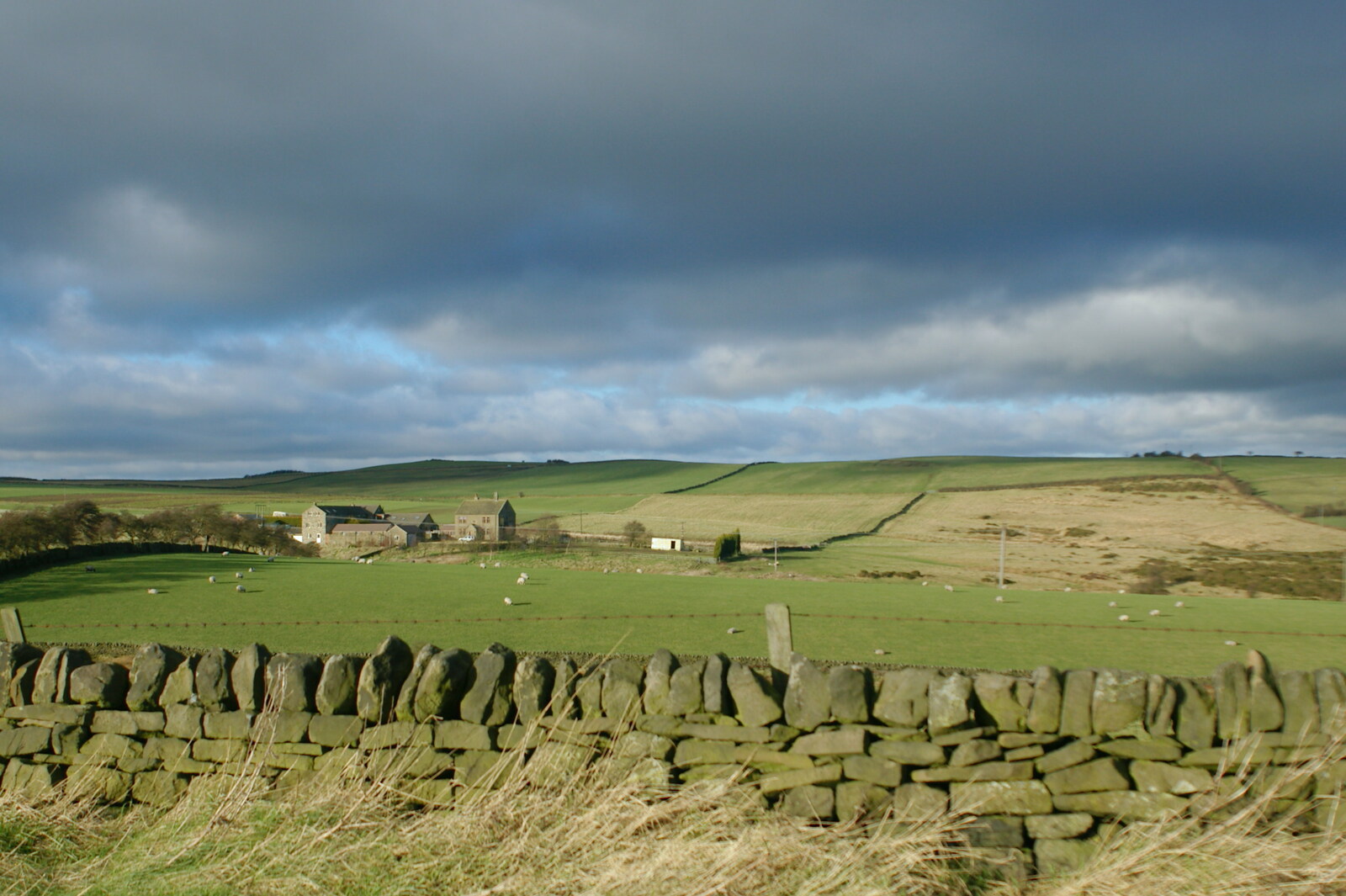 Driving Around Oop North, Hoylandswain, West Yorkshire - 30th January 2005: Another dry stone wall