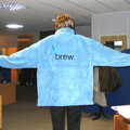 Lucy models a 'BREW' fleece, A Swan Car Crash and the End of Trigenix, Brome and Cambridge - 31st January 2005