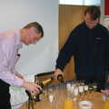 At the new Qualcomm Cambridge, Champagne is served, A Swan Car Crash and the End of Trigenix, Brome and Cambridge - 31st January 2005