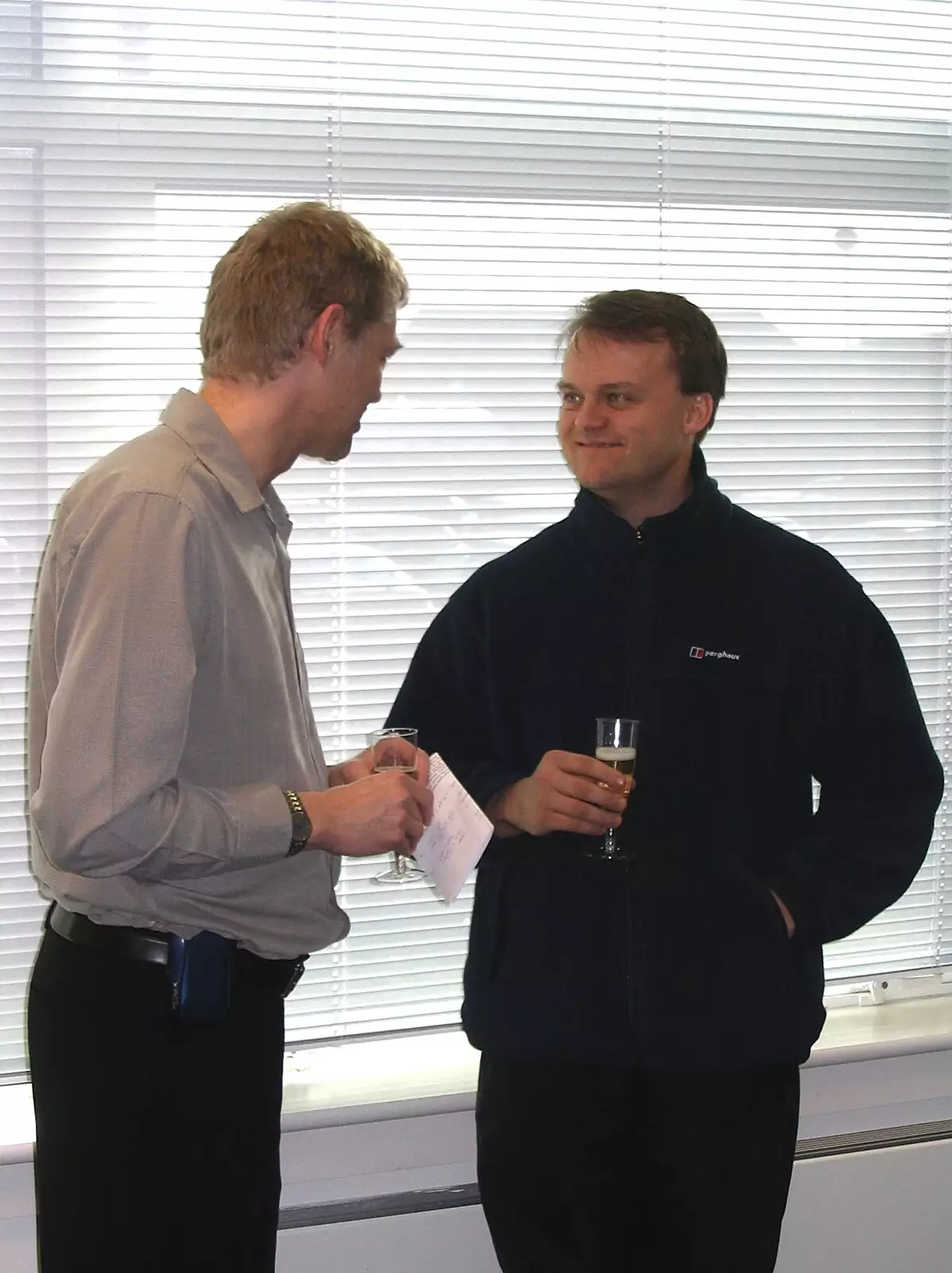 Steve Ives and Nick C have a chat, from A Swan Car Crash and the End of Trigenix, Brome and Cambridge - 31st January 2005