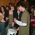 The collection bucket goes around, Tsunami-Aid at the Greyhound, Botesdale, Suffolk - 5th February 2005