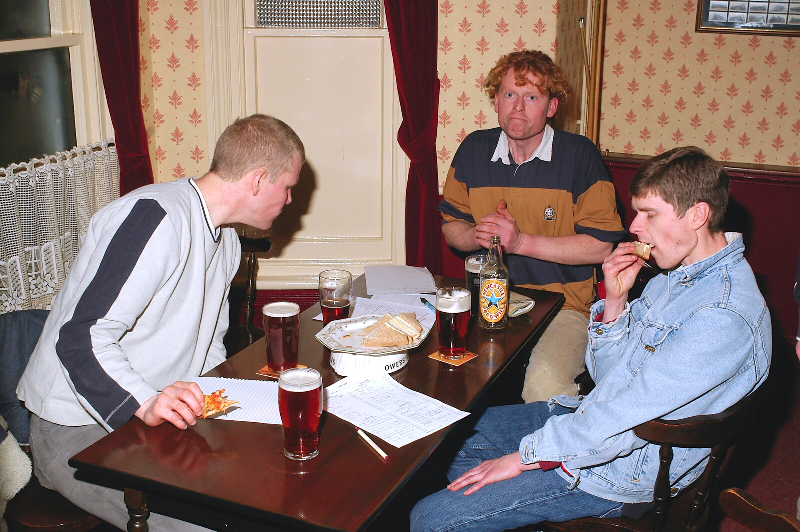 Bill, Wavy and Ninja M from Fiddler on the Roof and a Railway Inn Quiz, Gislingham and Mellis, Suffolk - 17th February 2005
