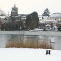 Diss and a partly-frozen Mere, Wendy Leaves "The Lab" and a Snow Day, Cambridge and Brome - 25th February 2005